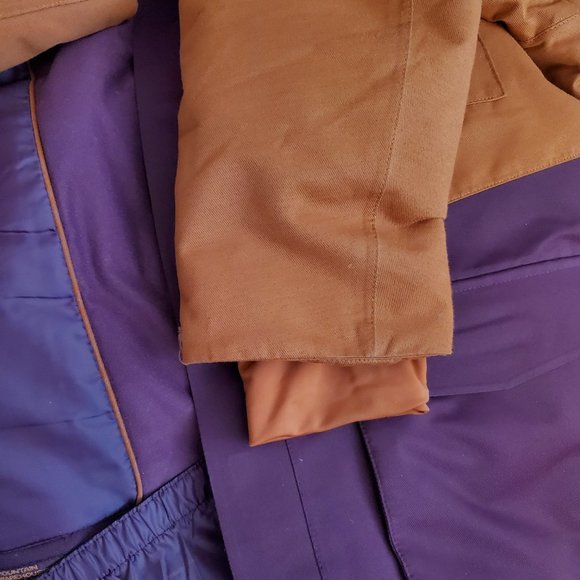 Men's - Mountain Warehouse Winter Jacket - burgundy/purple and rust colours - Picture 4 of 15